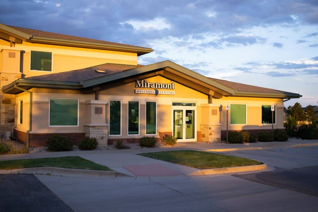 Miramont Snow Mesa Sunset Miramont Wellness Centers at 4674 Snow Mesa Dr. STE 140 Fort Collins, Colorado